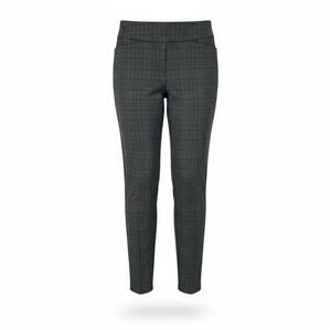 Dalia Brown Plaid Skinny Dress Pants Women’s Small Stretch Work Career Trousers